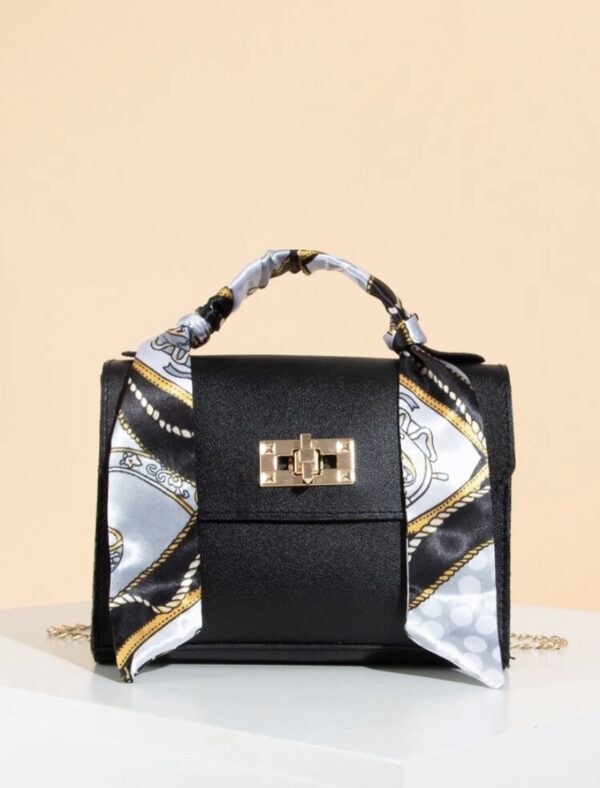 Twilly Scarf Turn-lock Satchel Bag