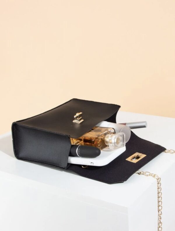 Twilly Scarf Turn-lock Satchel Bag - Image 4