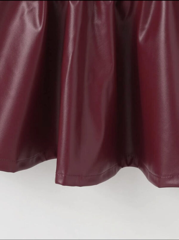 Toddler Girls Pocket Patched Blouse & Skirt - Image 3
