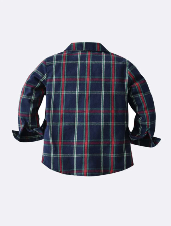 Toddler Boys Plaid Print Shirt - Image 3