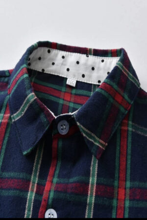 Toddler Boys Plaid Print Shirt