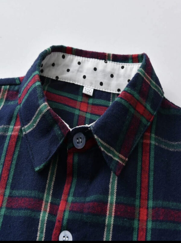 Toddler Boys Plaid Print Shirt
