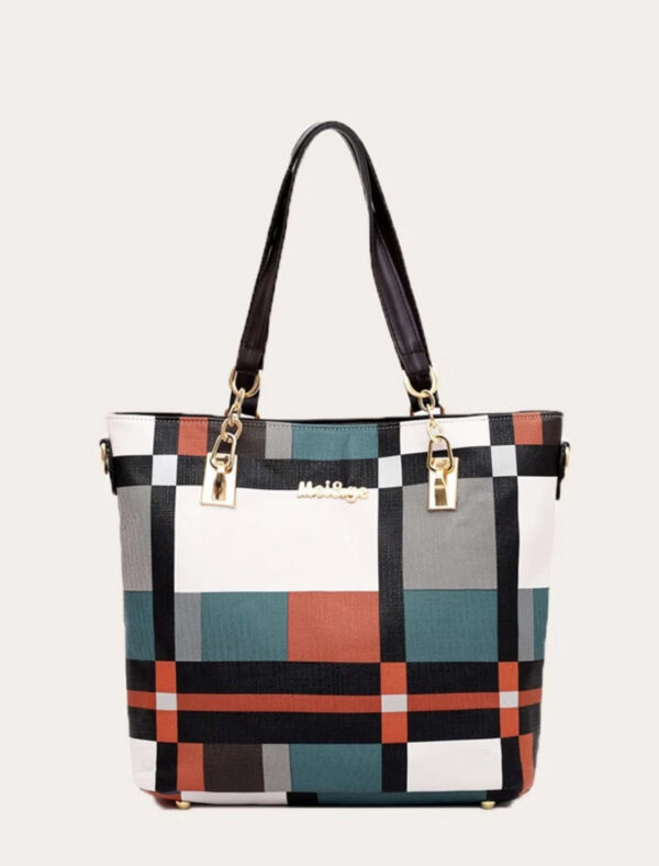Emery Rose 6pcs Color Block Tote Bag Set