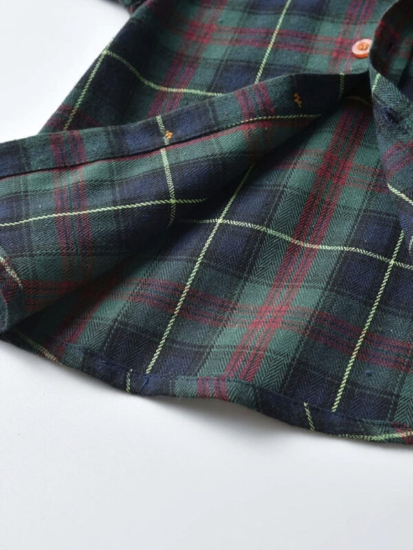 Toddler Boys Tartan Plaid Bow Front Shirt & Suspender Pants - Image 4