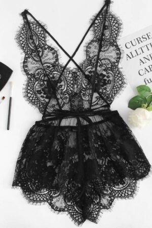 Criss Cross Romper Bodysuit