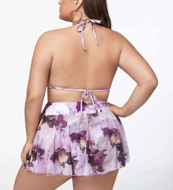 Halter Bikini Swimsuit & Beach Skirt - Image 2