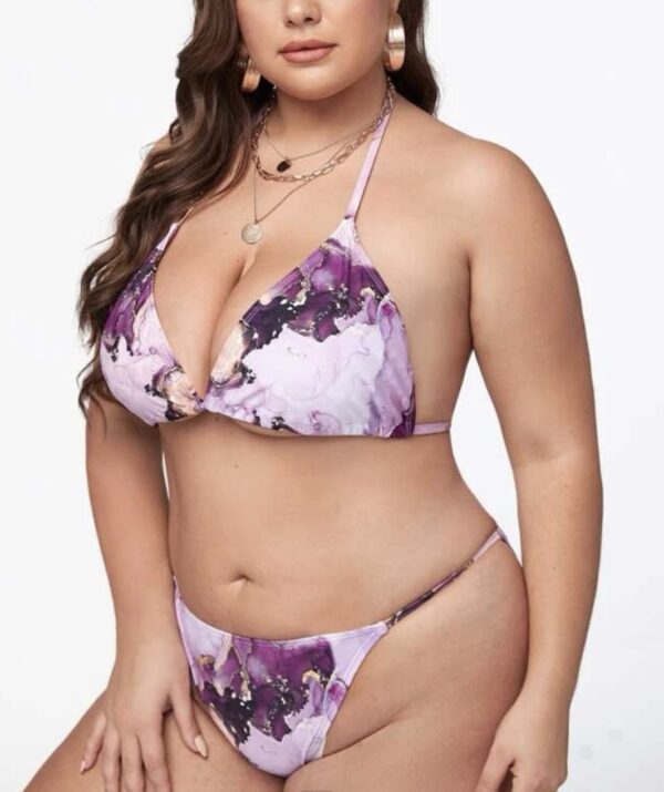 Halter Bikini Swimsuit & Beach Skirt - Image 3