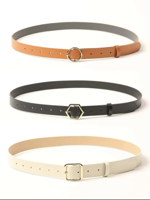 Metal Buckle Plus Size Belt - Image 3