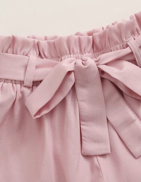 Graphic Tee With Belted Shorts - Image 4