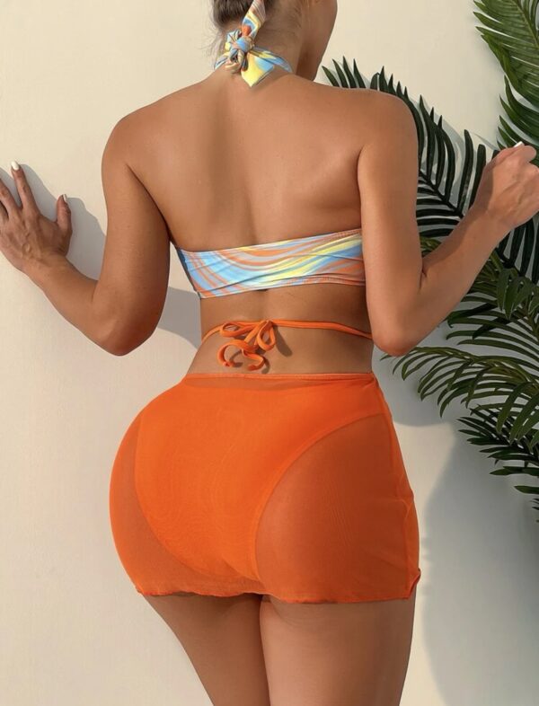 Bikini Swimsuit With Beach Skirt - Image 3