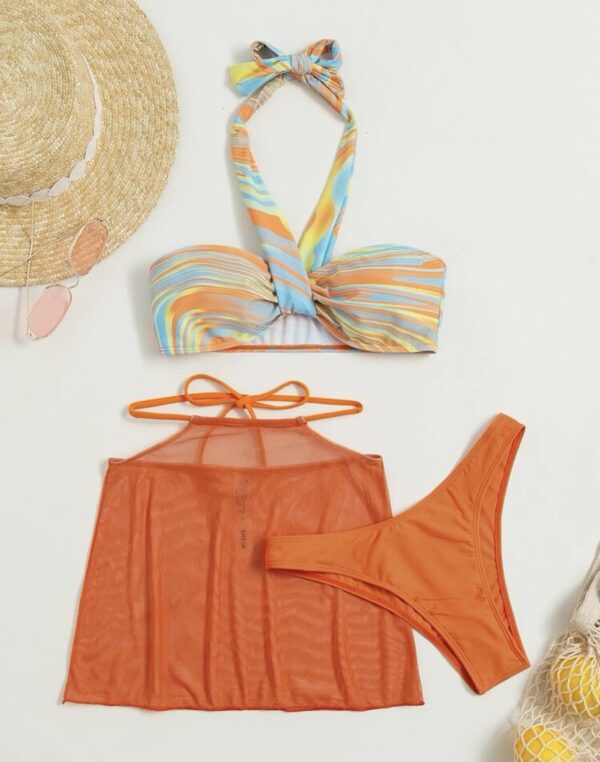 Bikini Swimsuit With Beach Skirt - Image 4