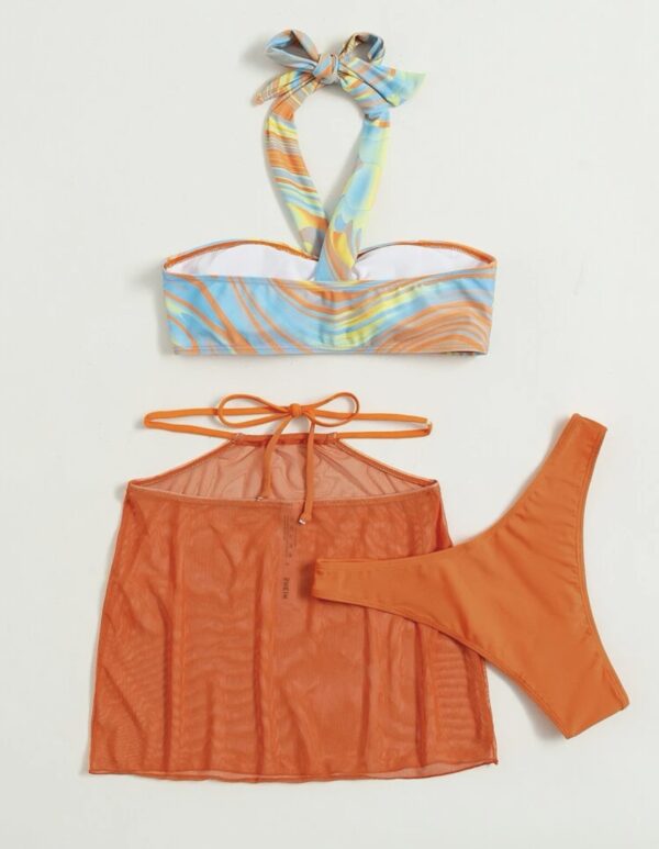 Bikini Swimsuit With Beach Skirt - Image 5