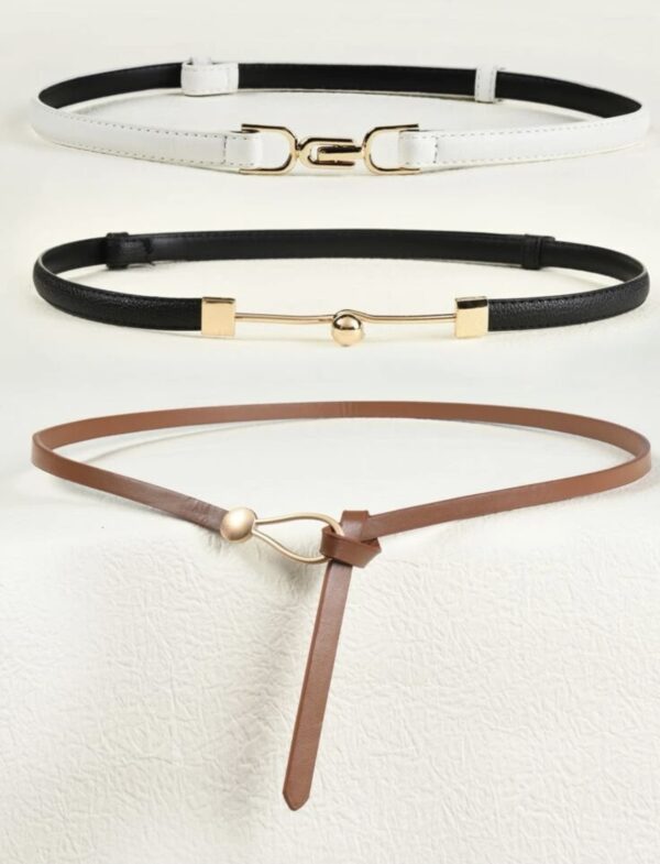 Leather Skinny Belt