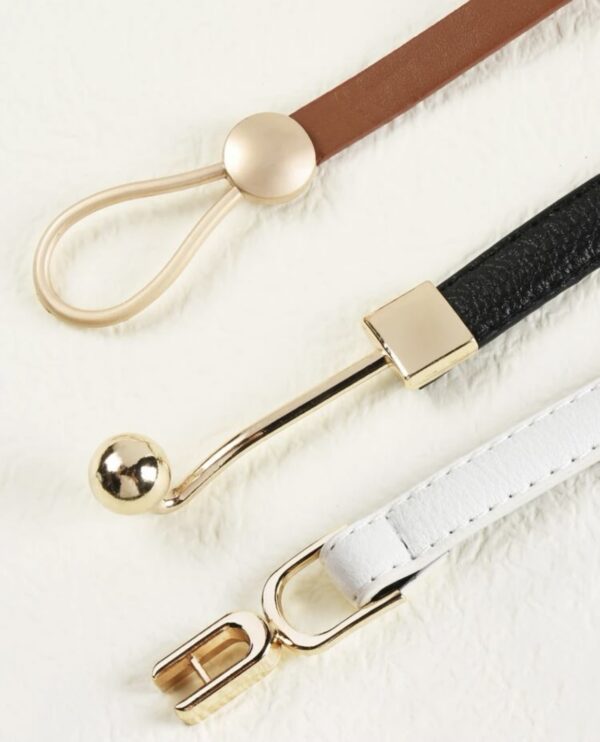 Leather Skinny Belt - Image 3