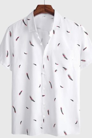 Print Button Up Shirt