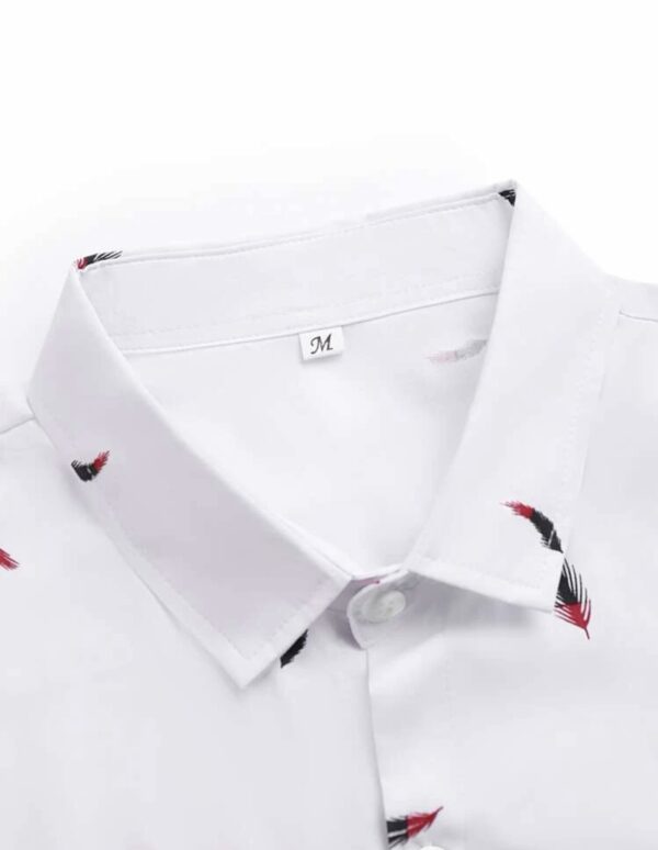 Print Button Up Shirt - Image 4