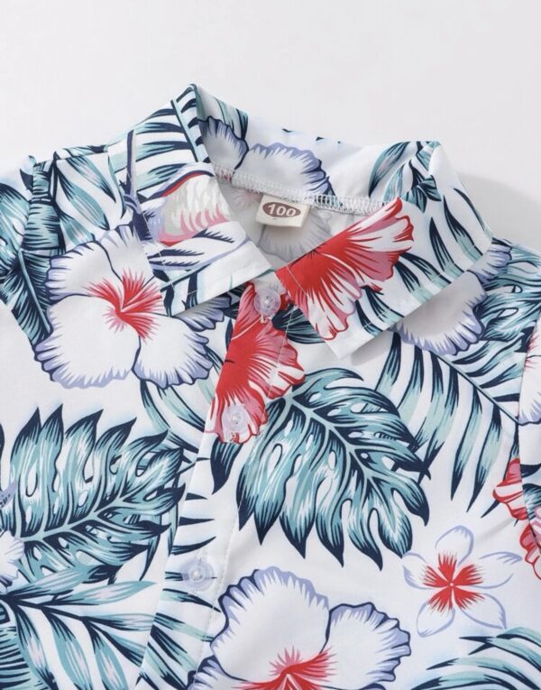 Boys Tropical Print Shirt