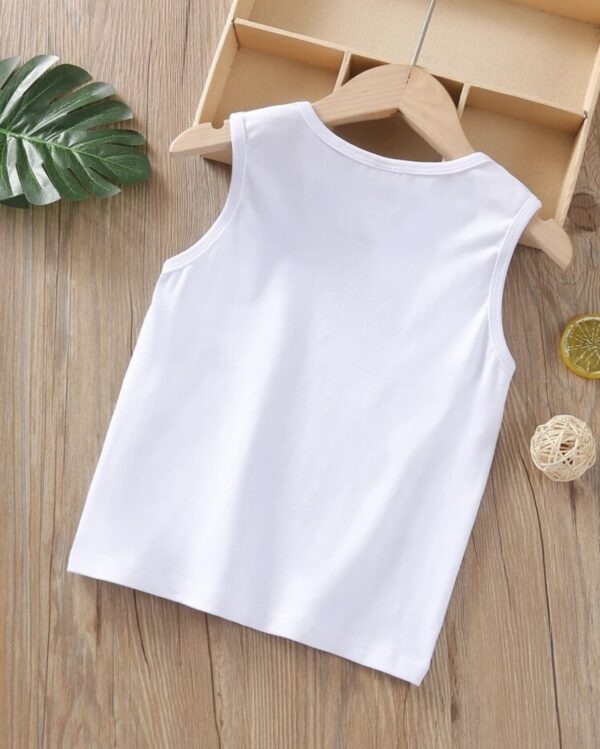 Toddler Boys Letter Graphic Tank Top - Image 3