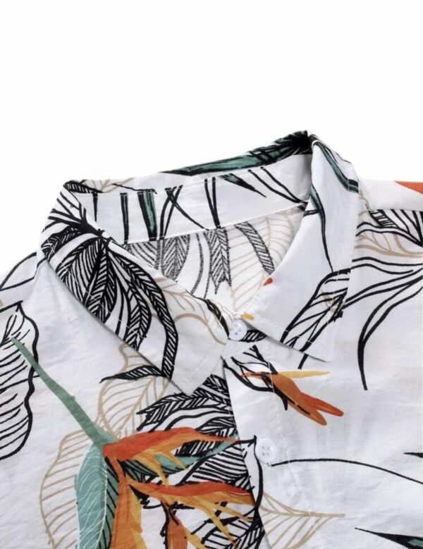Men Random Plants Print Shirt Without Tee